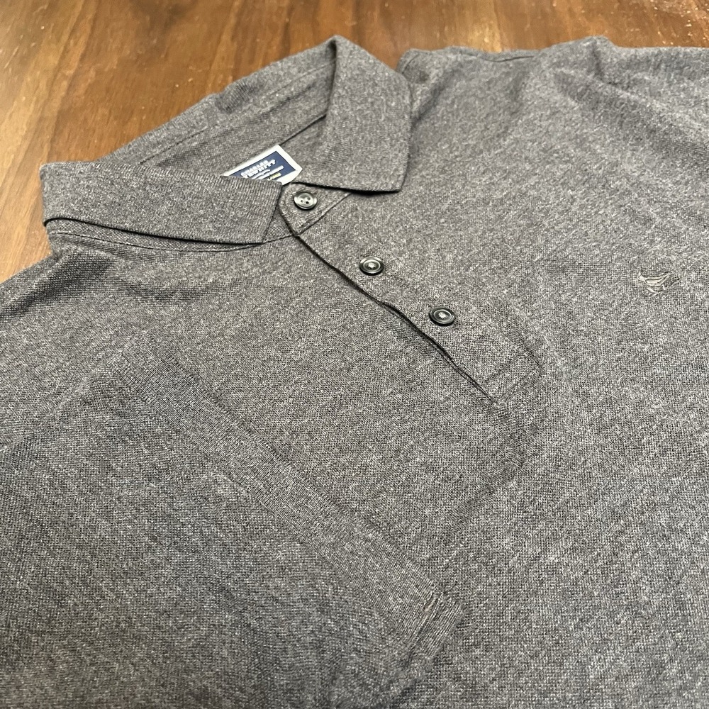Charles Tyrwhitt Men's XL Gray Pique Polo Cotton Stretch